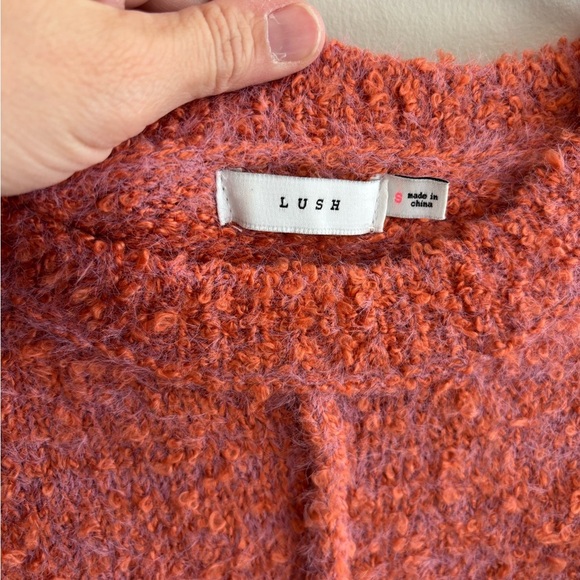Lush Chili Pepper Nubby Women's Sweater Size Small - Picture 3 of 6